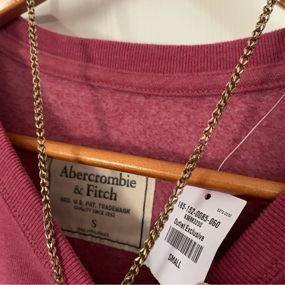 A&F Raspberry Logo Pullover Sweatshirt - Picture 4 of 6
